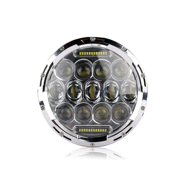 

ECAHAYAKU For jeep Wrangler 7inch Round Led Headlight 75W High Low Beam Light Headlamp DRL H4 Adapter For Offroad 4x4 Motorcycle