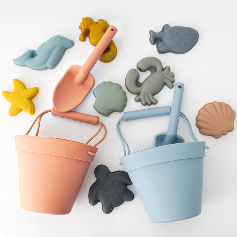 Fashionable Cartoon Children Beach Toys Summer Digging Sand Tool With Shovel Water Game Play Outdoor Toy Set Sandbox Baby Stuff 2