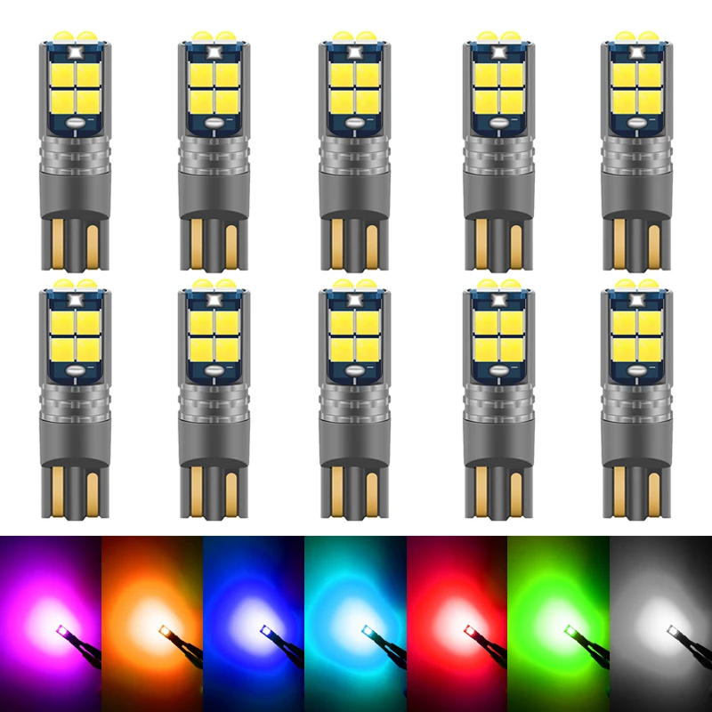10x T10 LED W5W Canbus лампочки для BMW E46 F20 F30 X3 X4 X5 X6 Z1 Z4 Z3 M3 салона автомобиля чтения