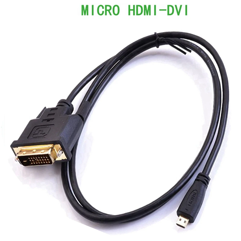 

Кабель Aux Micro HD-совместимый штекер-DVI 24 + 1 Micro HD-DVI высокоскоростной преобразователь скорости передачи высокой гибкости