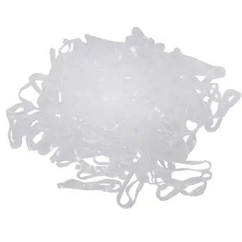 

200pcs Transparent Elastic Rubber band for Hair Woman Girl Gift