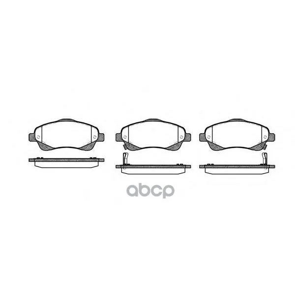1046 02_=D2233m-01=Fdb1648 [0446505130]!Колодки Дисковые П Toyota Avensis 1.6i-2.4d4-D 03 Remsa 104602 Remsa арт. 104602