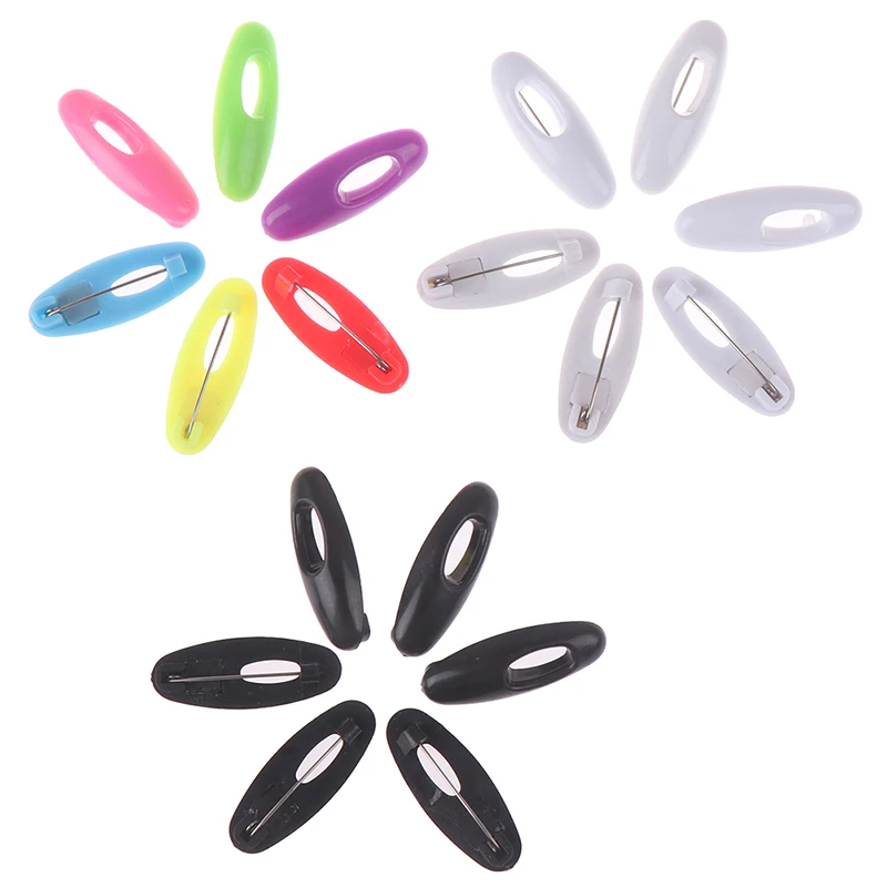 Plastic Safety Brooch Pins For Women Pin Islamic Scarf Buckle Accessories Headscarf Decoration 6Pcs/lot | Дом и сад