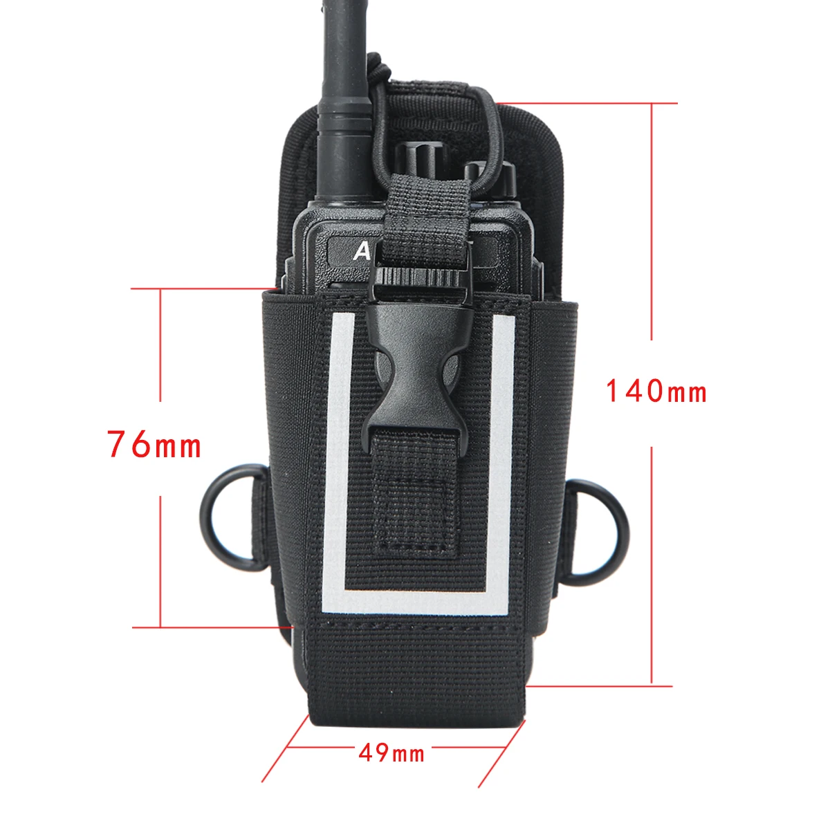 ABBREE MSC-20M иди и болтай Walkie Talkie “иди и флуоресценции большой нейлоновый переносной чехол для Motorola BaoFeng UV-5R UV-82 UV-9R держатель радио чехла радио