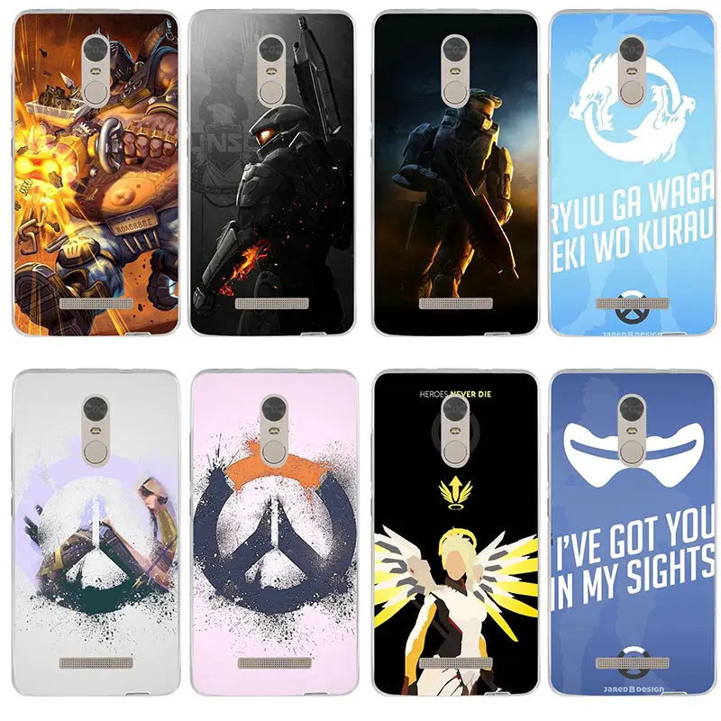 Games Overwatchs OW Logo Soft Silicone TPU Phone Cases Cover for Xiaomi Redmi Note 3 3S 4 4A 4X 5 5A 6A 7 Y3 Go Pro Plus |