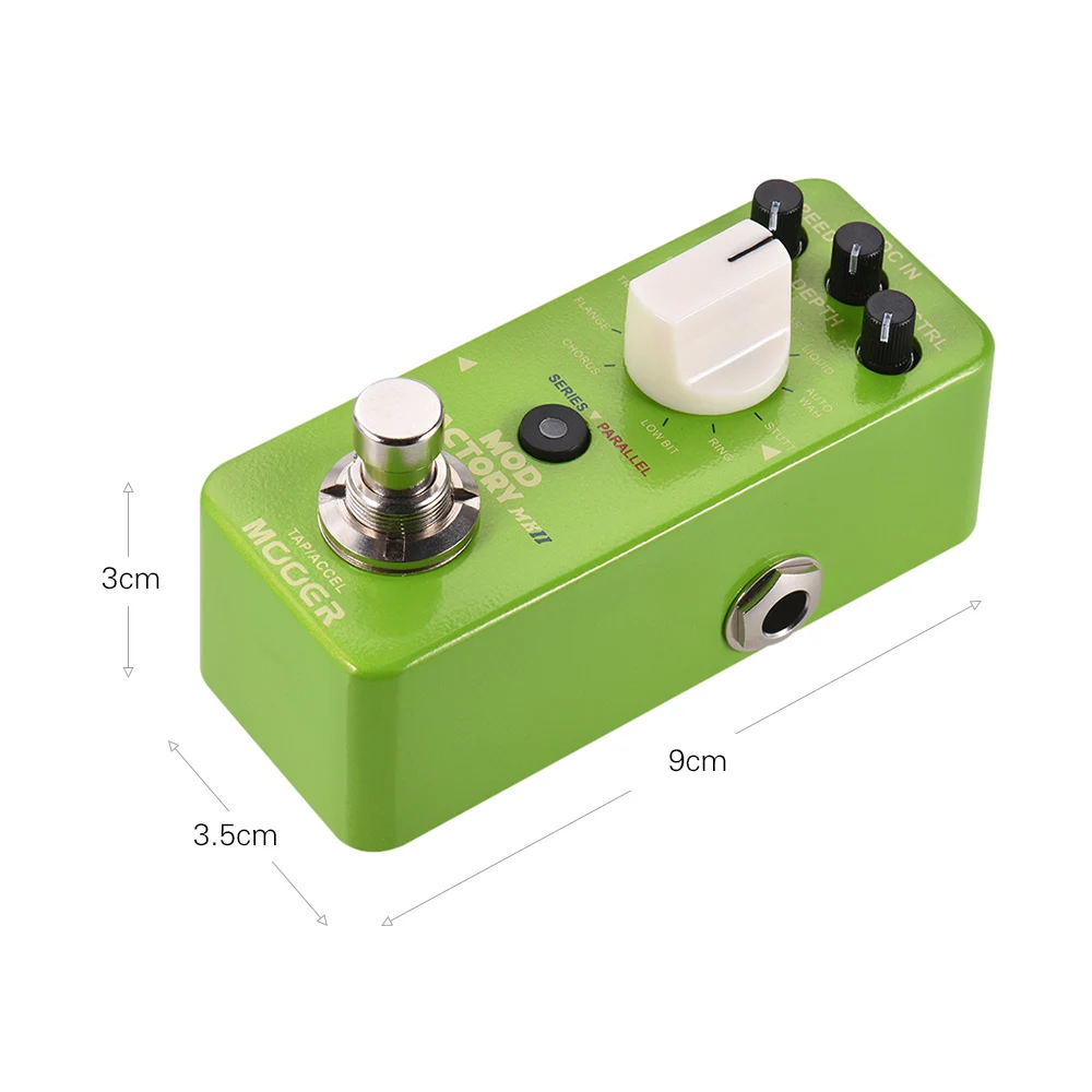 MOOER MOD FACTORY MKII мультимодуляционный эффект педаль 11 эффектов модуляции коснитесь темп истинный обход полностью металлический корпус