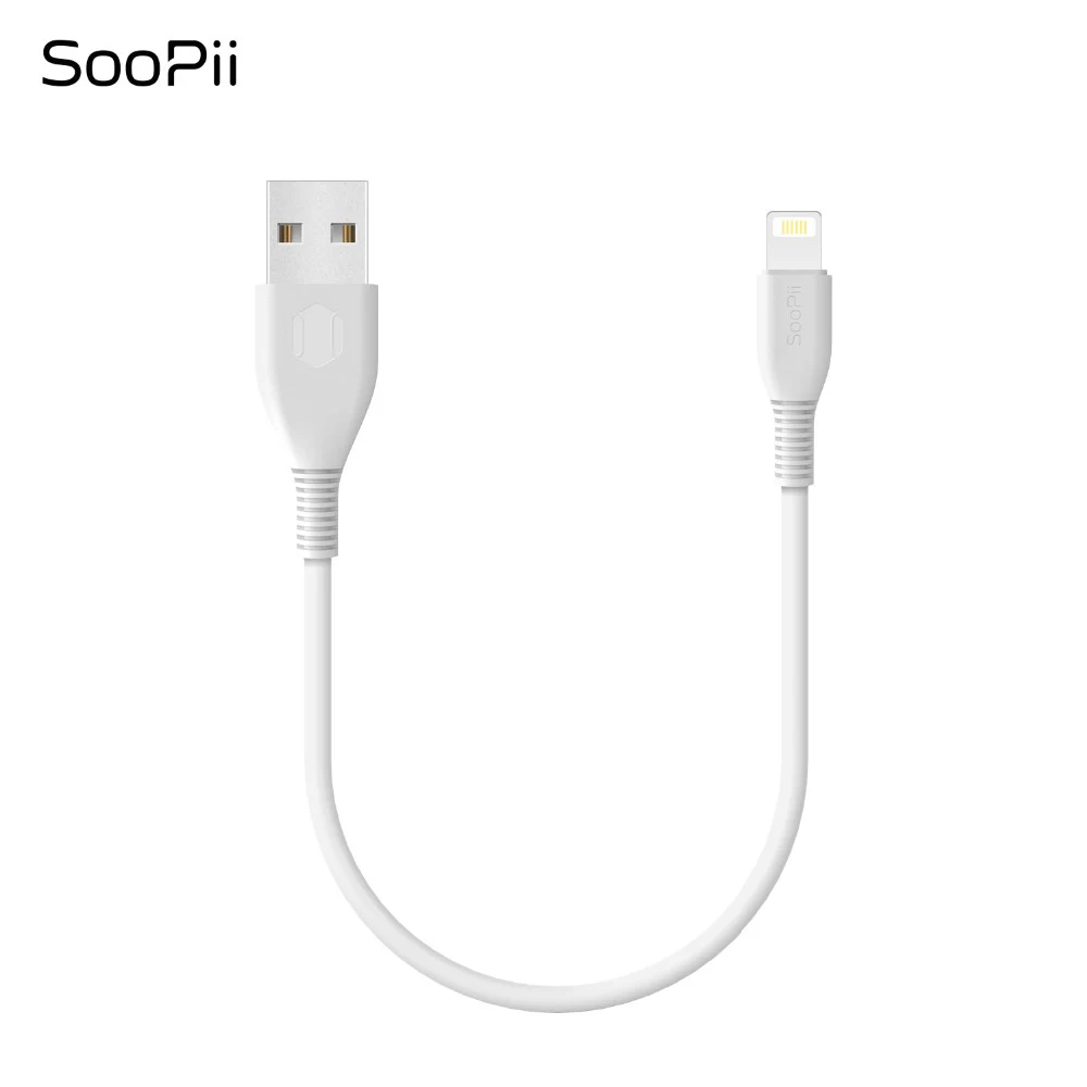 Soopii para Relâmpago Lphone Cabo Curto Polegada Micro Usb tipo c Cabos Curtos para Multi-portos Estação de Carregamento Peças - Image 2