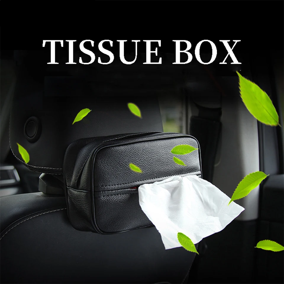 Car Sun Visor Tissue Box Holder Paper Napkin Storage For Renault Megane Logan Mitsubishi Lancer VW Tiguan Golf 4 7 6 T5 T4 Jetta