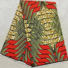 Африканская ткань с восковыми принтами африканская ткань Анкара Ткань 6 ярдов хлопок ткань для лоскутное Африканский батик ткань с принтом JSX-A60