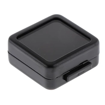 

Metal Jewelry Gift Box Loose Diamond Box Jewelry Organizer Container Black