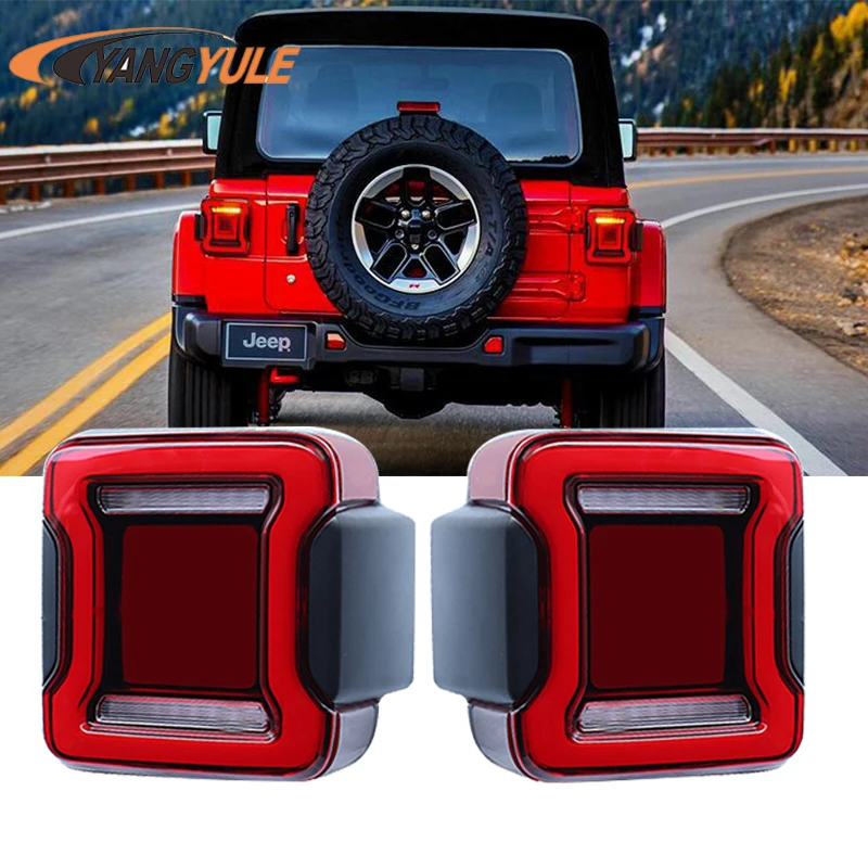 Для Je-ep Wrangler JL для Je-ep Wrangler задние фонари дымчатый светодиодный задний фонарь с Европейской/американской версией