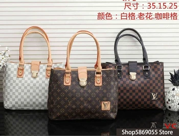 

Luxury Louis Vuitton LV- Leather Handbags Women Bags Designer Brand Women's Shoulder Bags Large Capacity Ladies Hand Bags L425