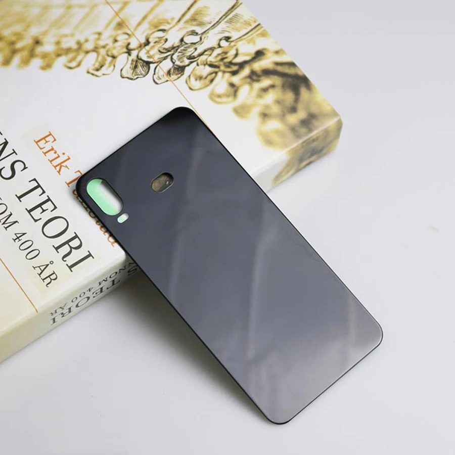 10 шт. заднее стекло для samsung Galaxy A6S G6200 крышка батареи чехол SM-G6200 задняя дверь корпус стеклянная панель Замена с наклейкой