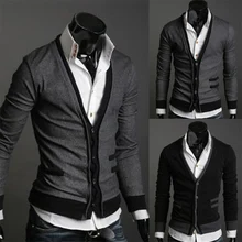 Zogaa темно-серый/черный свитер мужской простой хлопок поддельный карман на молнии мужской импортный шерстяной свитер кардиган пальто Размер 4XL