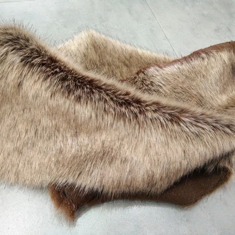 170 см* 10 см коричневый длинный ворс 3,5 см утолщенный искусственный Лисий плюш искусственный мех Ткань DIY подушки сиденья обувь пальто воротник жилет Подушка игрушка