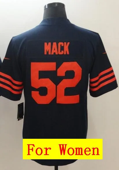 Все сшитые мужские wo Мужские Молодежные Дети th Chicago Khalil Mack 52 Джерси 1 - Цвет: As photo