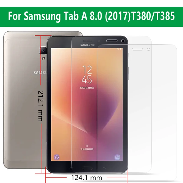 2 шт./лот закаленное Стекло для Samsung Galaxy Tab A 8,0 SM-T290 T295 P200 P205 Экран Защитная пленка для T380 T385 планшет Стекло - Цвет: SMT380GHM2