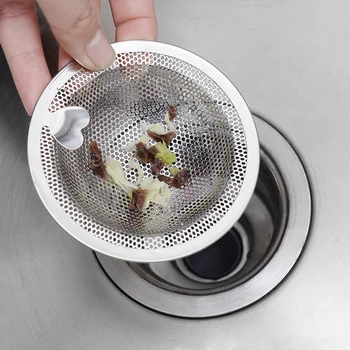 

2pcs Anti Clogging Stopper Cover Catcher Strainer Home Kitchen Waste Universal Bathroom Hair Collect Sink Drain Stainless Steel
