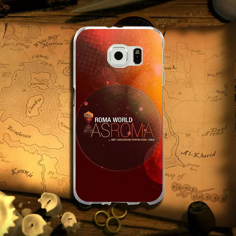 Логотип Roma football для samsung Galaxy Note 2 3 5 8 9 S2 S3 S5 Mini S6 S7 S8 S9 S10 Edge Plus Lite чехол Мягкий ТПУ чехлы для телефонов