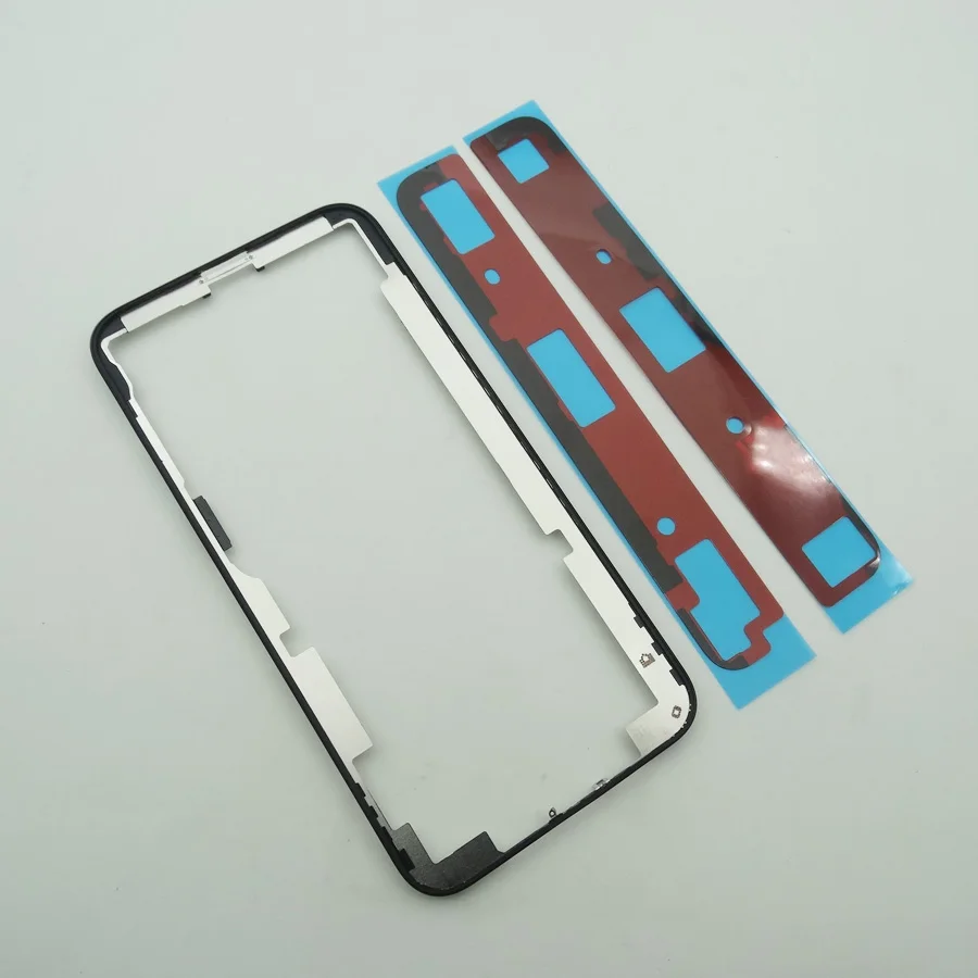 5pcs/lot Frame wtih glue adhesive For iPhone XS Middle Bezel replacement glass frame lcd repair