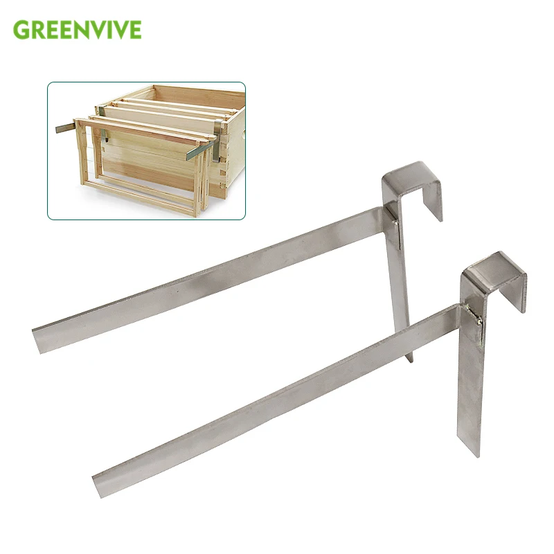 2pcs Metal Bee Hive Stand Adjustable Leg Hive Frame Holder Hive Supporter Tool