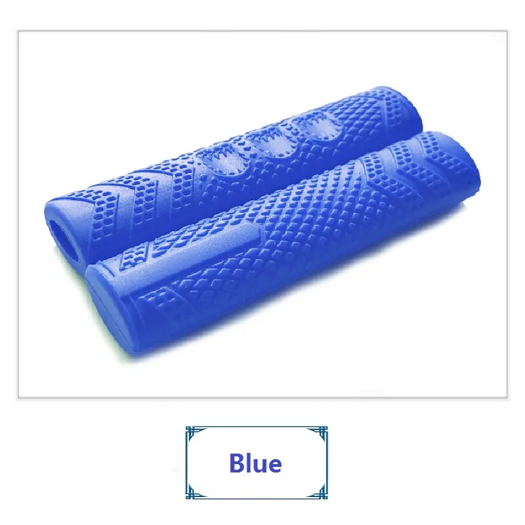 Blue Bicycle brake handles sets brakes silicone sets mountain bike dead fly road folding car brakes protective cover brake wear sets - Цвет: Blue