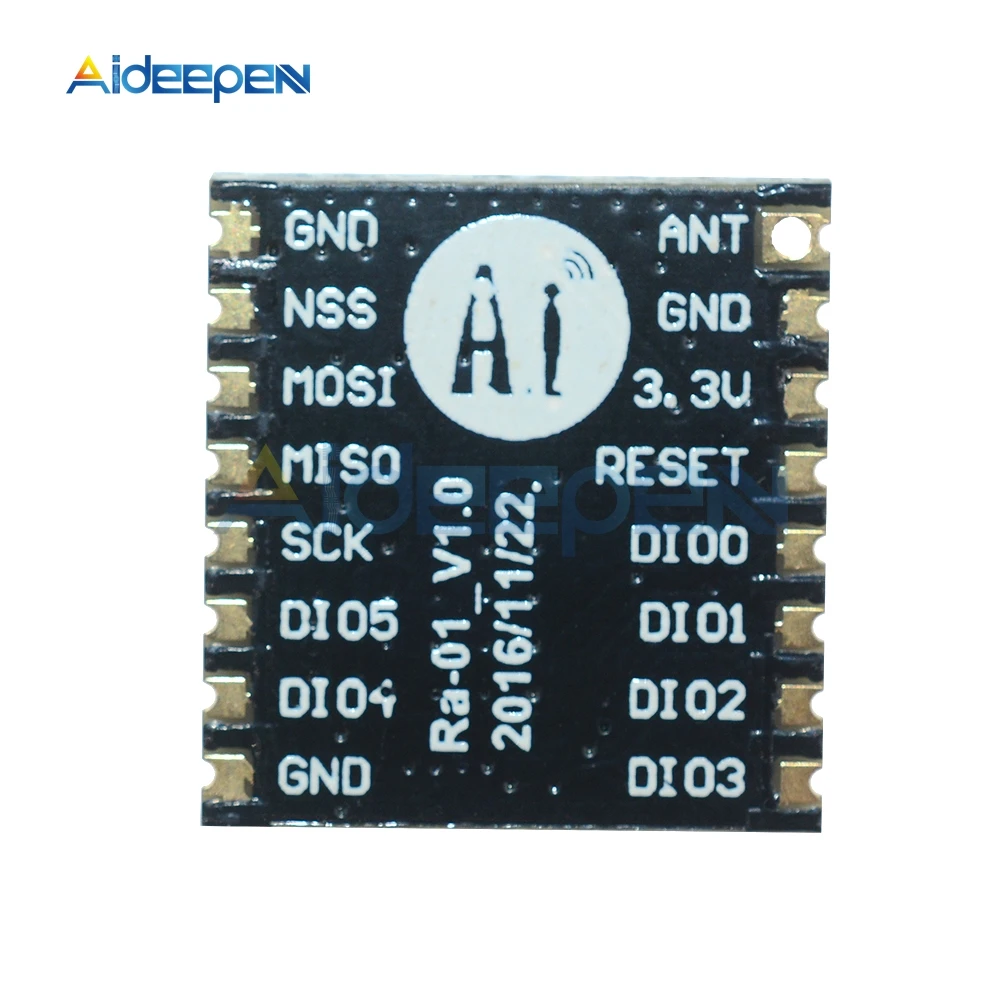 SX1278 LoRa распределенный спектр беспроводной модуль 433 МГц последовательный SPI интерфейс RA-01 с антенной