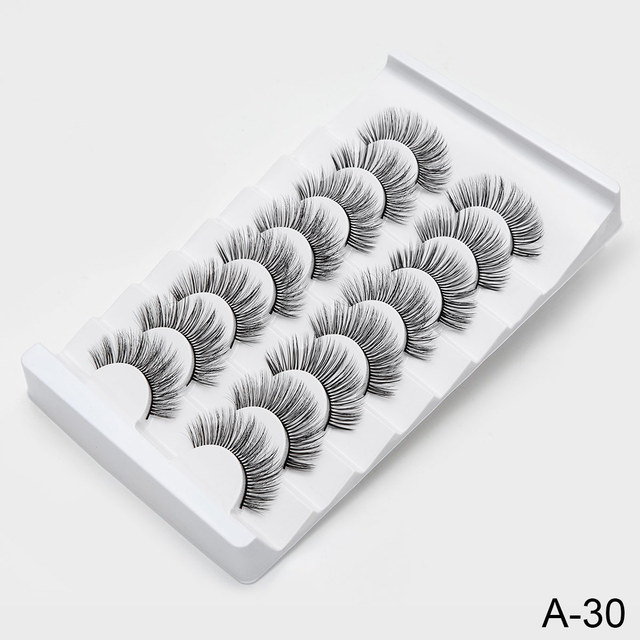 3D Faux Mink Lashes Natural False Eyelashes Dramatic Volume Fake Lashes Makeup Eyelash Extension Silk Eyelashes