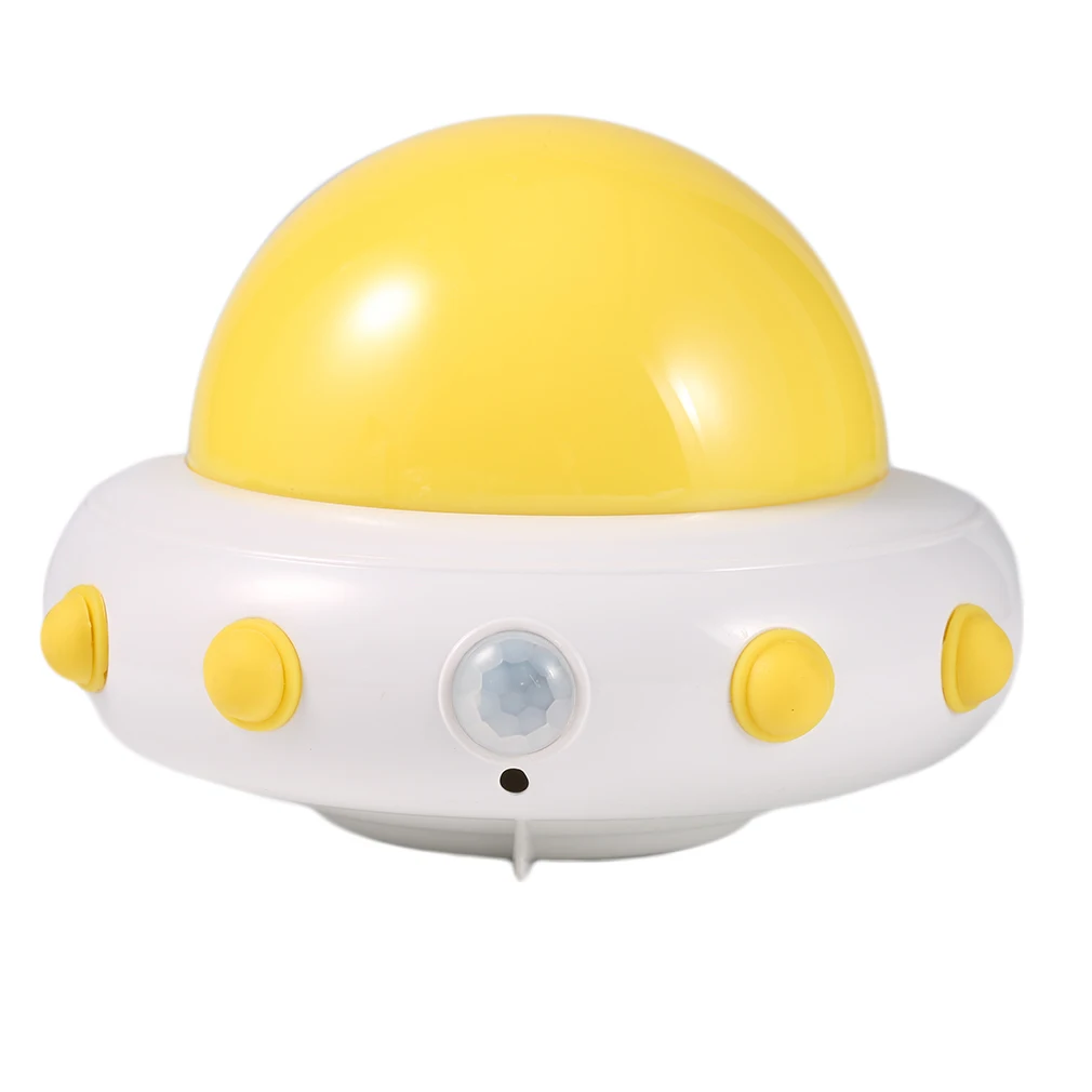 Новинка, креативный милый светодиодный светильник в форме НЛО с пультом дистанционного управления, ночник, заряжаемый через USB, настольная лампа, Детский Светильник для спальни
