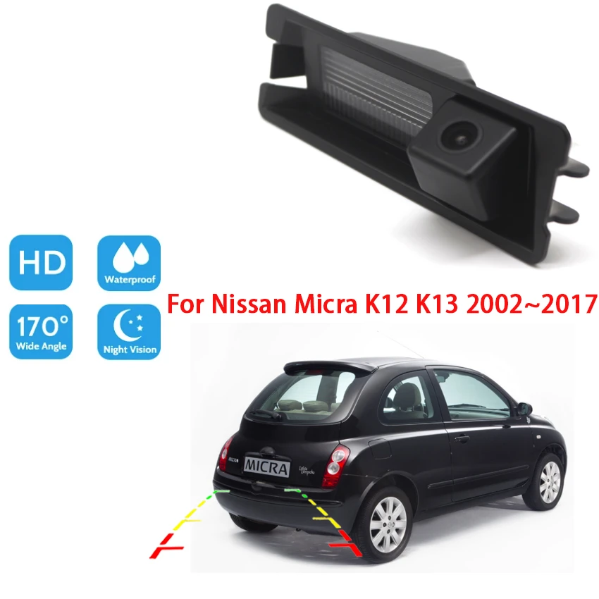 Telecamera posteriore di Backup per Nissan Micra K12 K13 2002 ~ 2017 CCD  telecamera di parcheggio per visione notturna impermeabile RCA di alta  qualità|Fotocamera per auto| - AliExpress