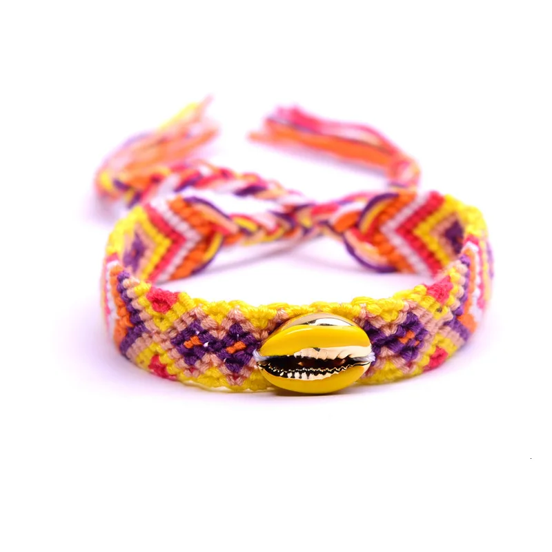 Богемный ручной работы волновой веревки струны разноцветный браслет персонализированные хиппи дружба состояние Мужчины Т браслеты для женщин мужчин - Окраска металла: 2 Style 1