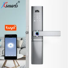 

Popular Zinc Alloy Biometric Fingerprint Door lock Apartment Electronic Door Lock Intelligent Smart WiFi Lock