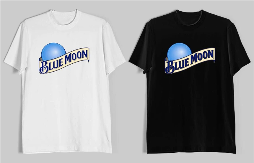 

Blue Moon Beer Custom Mens T-Shirt Tee S-3Xl New-White Sportswear Tee Shirt