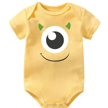 

Baby Bodysuit Summer Clothes Boys Girls Jumpsuit eye Short Sleeve Cotton baby clothing Infant sets 0-24M for Kids Gifts