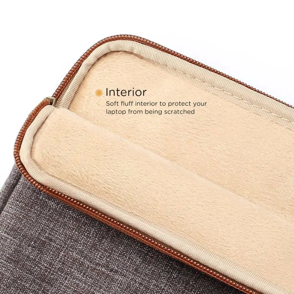 DOMISO 10 11 13 14 15.6 Inch Laptop Sleeve Canvas Case Tablet Bag Protect Computer Pouch Skin Cover for Lenovo / HP /Acer/ Apple