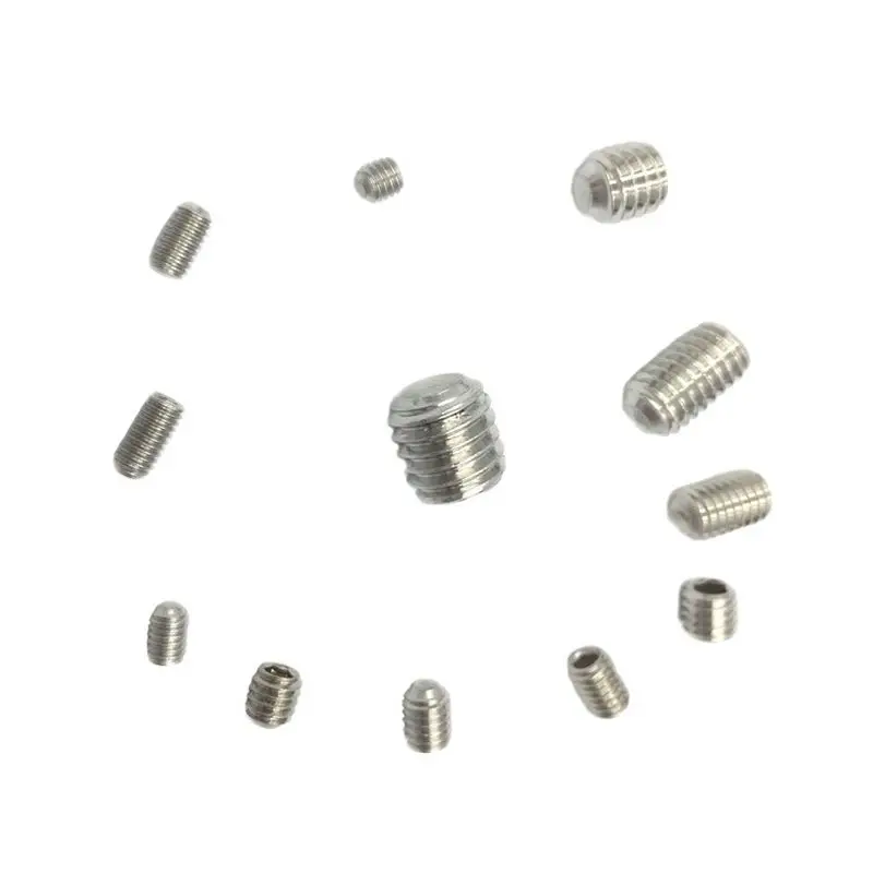 240pcs M3 M4 M5 M6 M8 Metric Stainless Steel Hex Socket Set Screw Assortment Kit