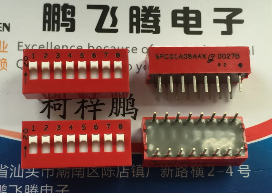 

1PCS Original American Grayhill SPC01A08A4X dial code switch 8-bit key type flat dial coding 2.54