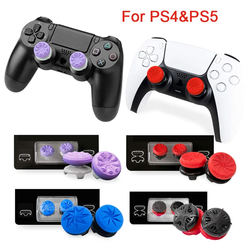 

For PS5 Thumb Grips for PS4 Controller FPS Joystick Cover Extenders Caps For Ps4 ps5 accessories
