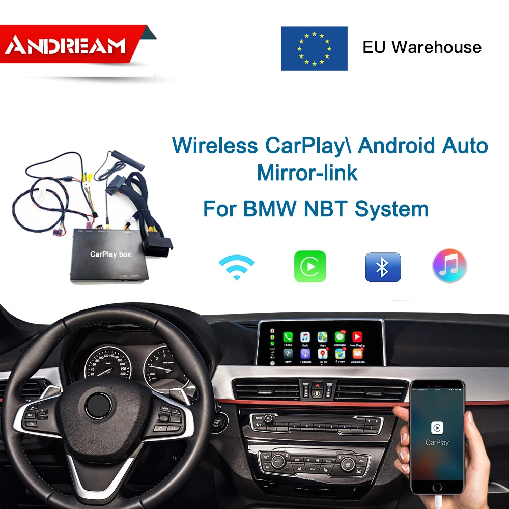 Andream NBT Carplay Box AirPlay Android авто беспроводной интерфейс модуль экран зеркальное