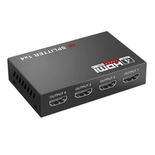 Répéteur répartiteur HDMI Full HD 1080P, 4K, Hub 3D, 1 entrée/4 sorties, 1x4, prise ue