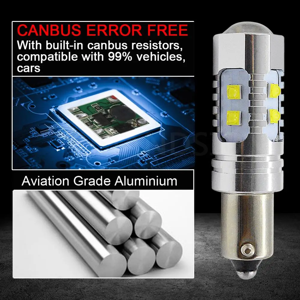 Автомобильный Клин BA9S T4W 2x50 Вт BAY9S H21W Canbus CREEXBD чип Bax9s H6W Led внутренняя подсветка