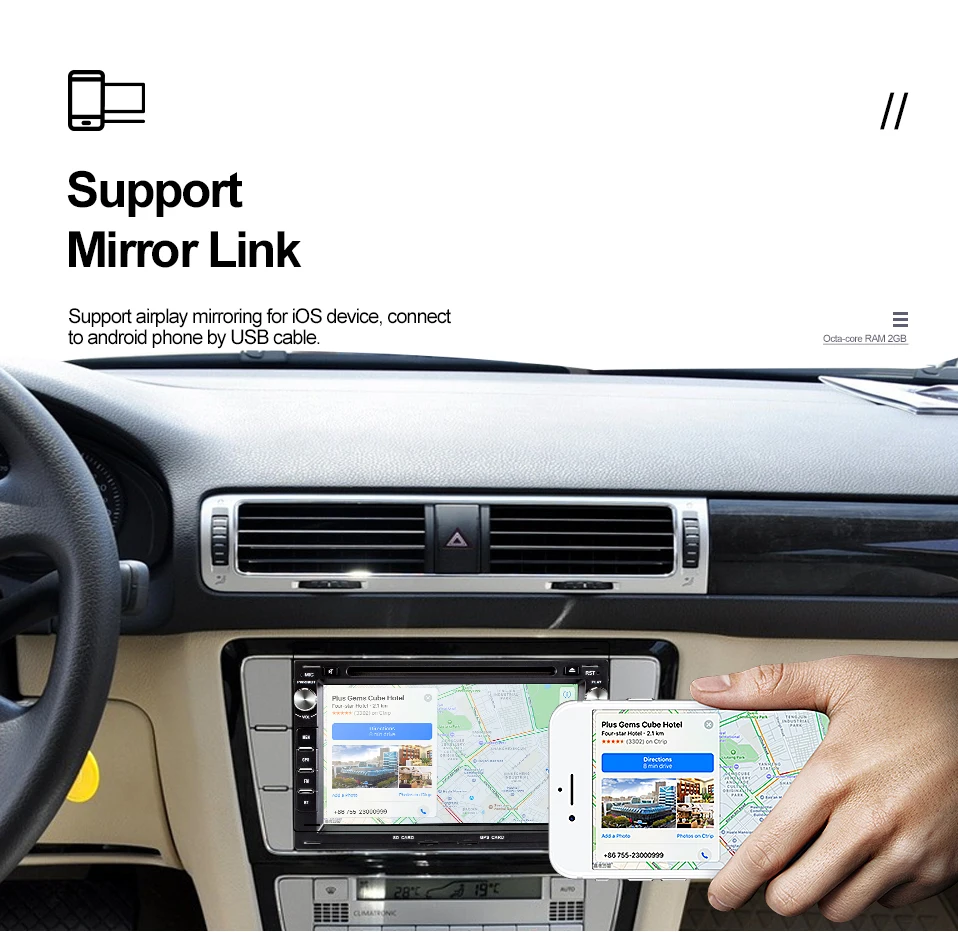 Infispruse Android 9,0 Автомобильный мультимедийный dvd-плеер 7 дюймов для Volkswagen Passat B5 MK5 Golf Polo автомобильный Радио DVD 2 din gps навигатор