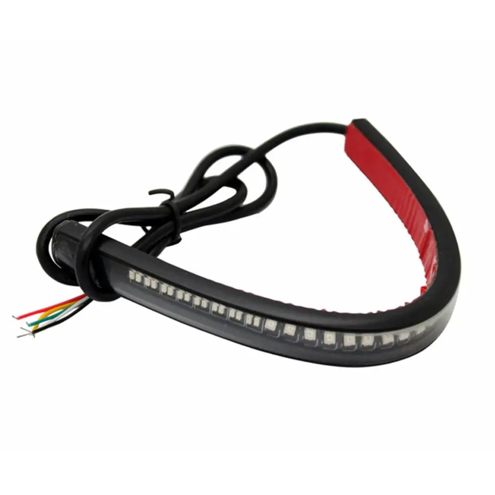 Flexible 48 LED Motorcycle Light Bar Strip Tail Turn Signal