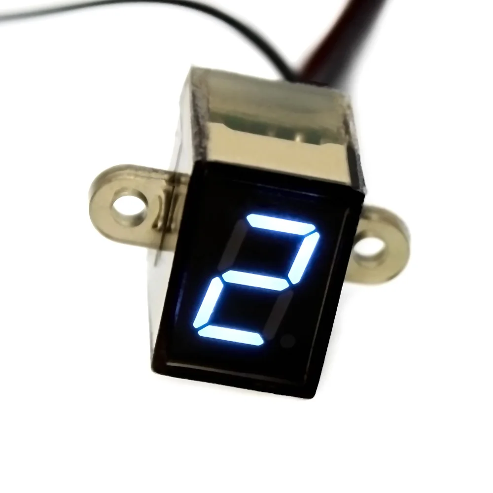 

Universal Motorcycle Gear Display with Cable 0-6 Gear Position LED Highlight Blue Digital Display Waterproof 2019 New