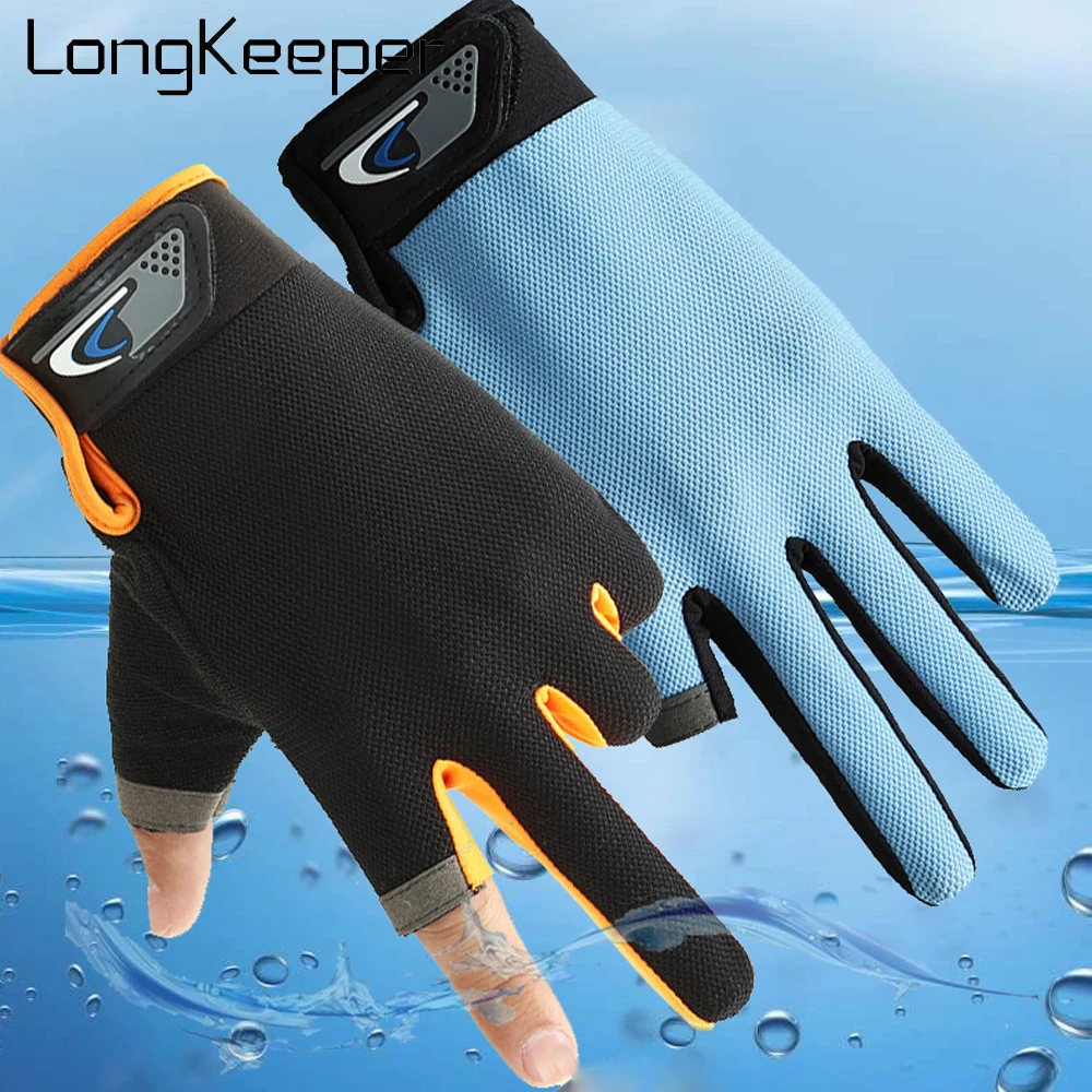 Longkeeper Full Finger Gloves Men Women Elastic Breathable Fitness Sport Mittens Non Slip Bicycle Hiking Cycling Luvas Autumn