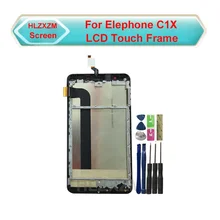 Para Elephone C1X pantalla LCD con pantalla táctil con marco digitalizador montaje reemplazo