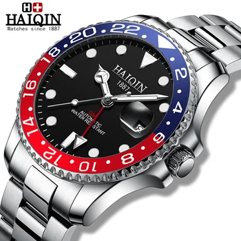 

HAIQIN elojes para hombre mechanical watches men top brand luxury Automatic watches for men Military wristwatch men 2020 clock