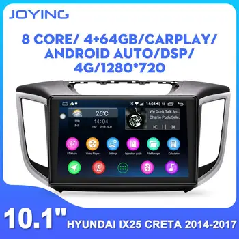 

JOYING Car Radio player 10.1IPS head unit autoradio GPS system Octa Core for Hyundai IX25 Creta 2014-2017 no DVD player sot BT
