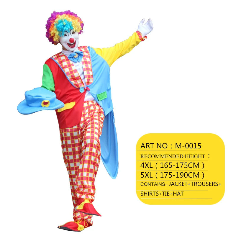 Костюмы на Хэллоуин для взрослых Забавный цирк озорной Арлекин женское нарядное платье униформа косплей одежда для мужчин и женщин взрослый костюм клоуна - Цвет: M-0015