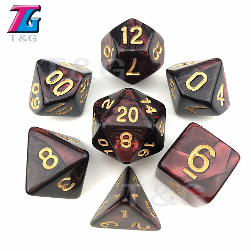 Purple & Blue Dice DND Die Toys For Adults Kids Plastic Cubes Special Birthday Gift|dice dnd|blue dicedice toys |